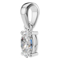 PE-1164 White Gold Pendant SET - ANGLE