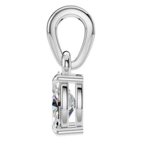 PE-1164 White Gold Pendant SET - Side View