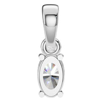 PE-1164 White Gold Pendant SET - BACK