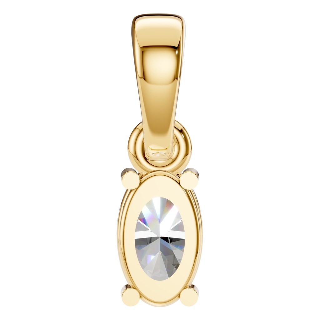PE-1164 Yellow Gold Pendant SET - BACK