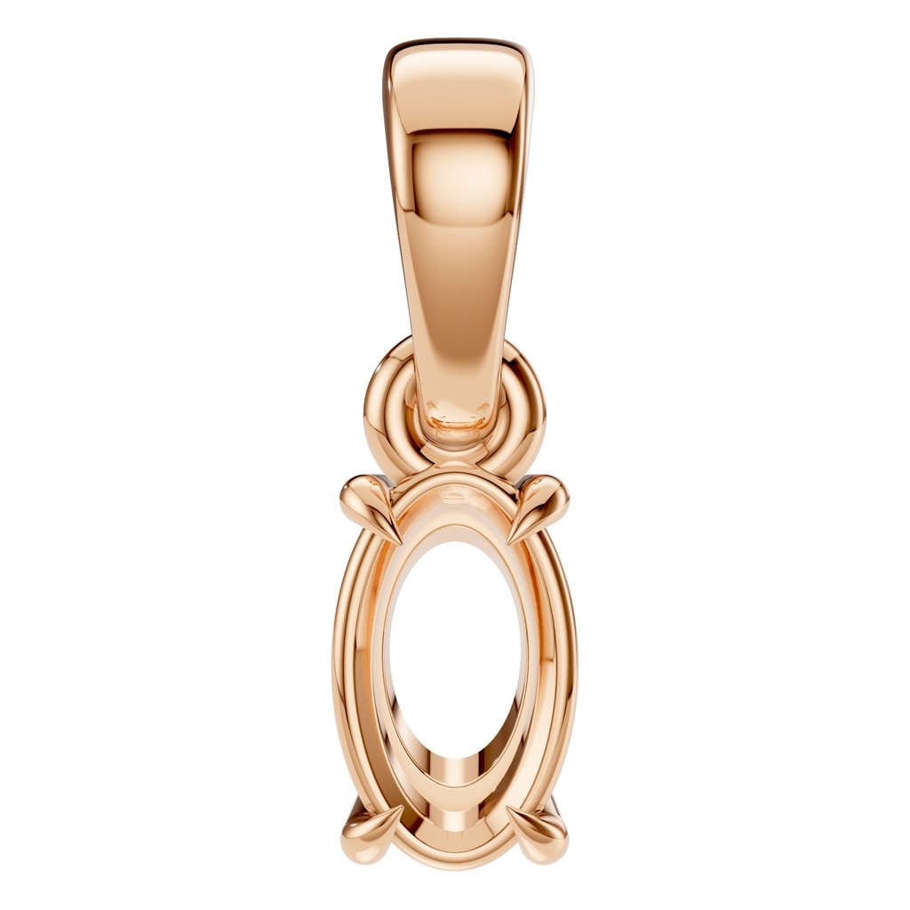 PE-1164 Rose Gold Pendant UNSET - Main View