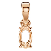 PE-1164 Rose Gold Pendant UNSET - Main View