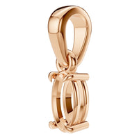 PE-1164 Rose Gold Pendant UNSET - ANGLE