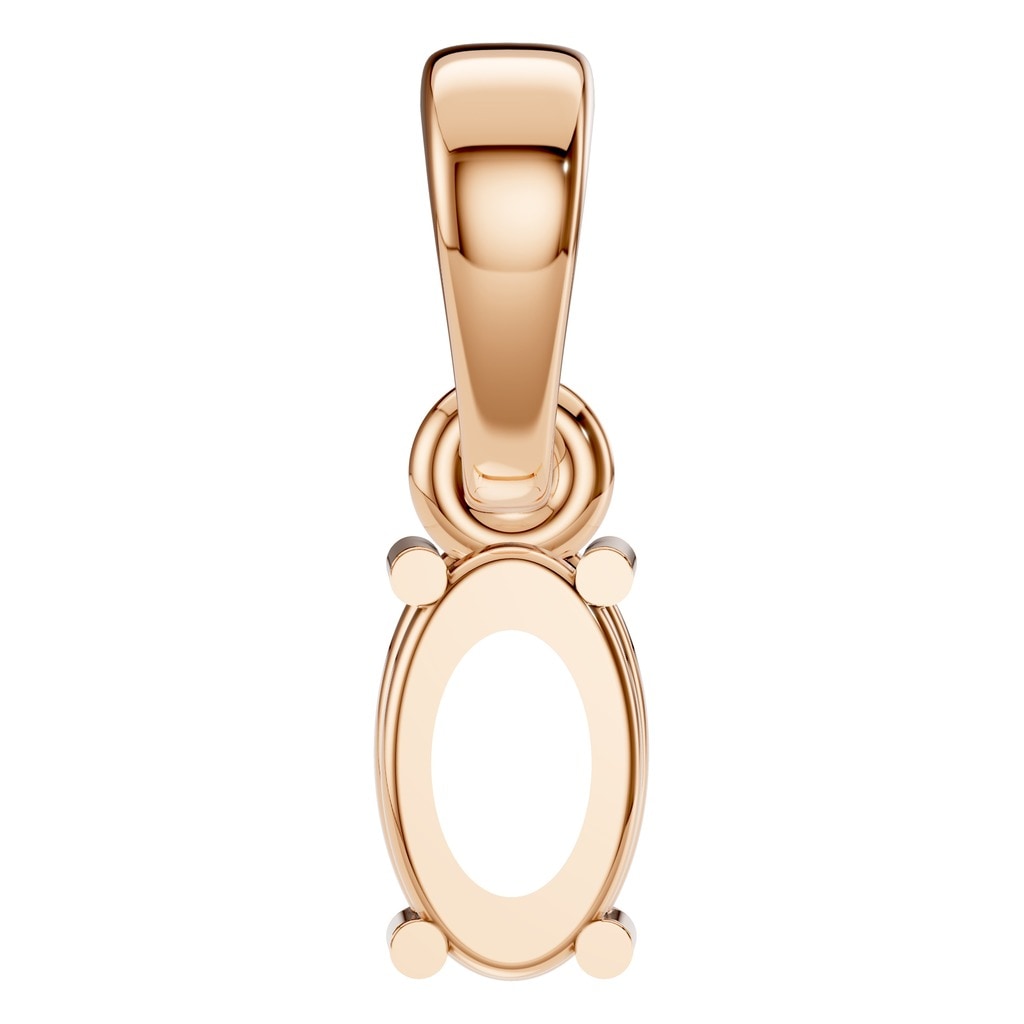 PE-1164 Rose Gold Pendant UNSET - BACK