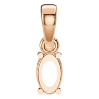 PE-1164 Rose Gold Pendant UNSET - BACK