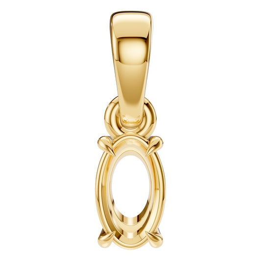 PE-1164 Yellow Gold Pendant UNSET - Main View