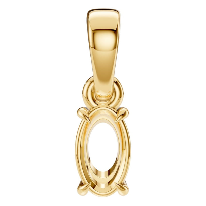 Solitaire Pendant Mounting - Oval