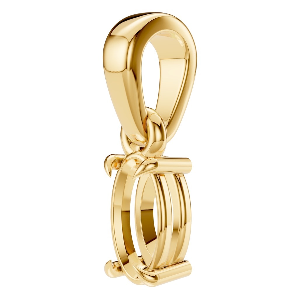 PE-1164 Yellow Gold Pendant UNSET - ANGLE