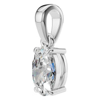 PE-1164 White Gold Pendant SET - ANGLE