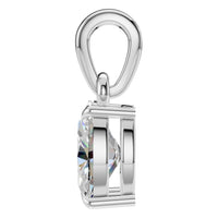 PE-1164 White Gold Pendant SET - Side View