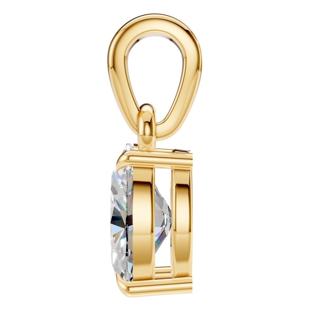 PE-1164 Yellow Gold Pendant SET - Side View