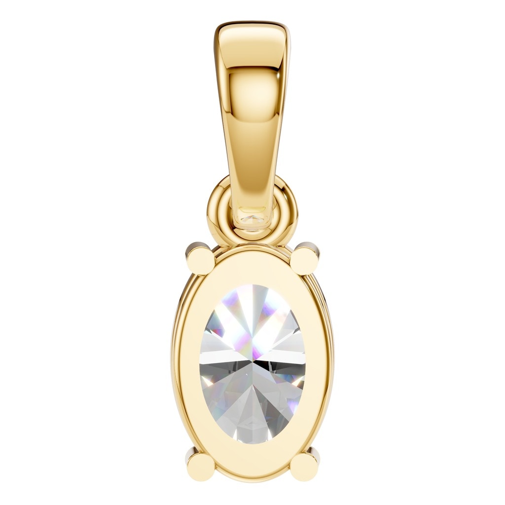 PE-1164 Yellow Gold Pendant SET - BACK