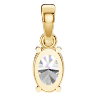 PE-1164 Yellow Gold Pendant SET - BACK