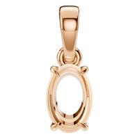 PE-1164 Rose Gold Pendant UNSET - Main View