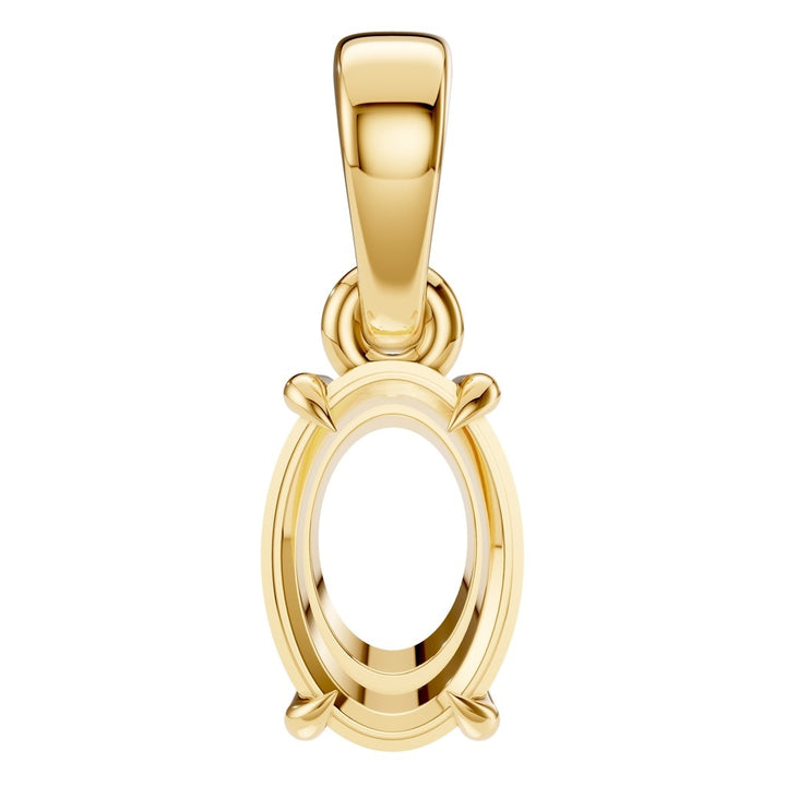 Solitaire Pendant Mounting - Oval