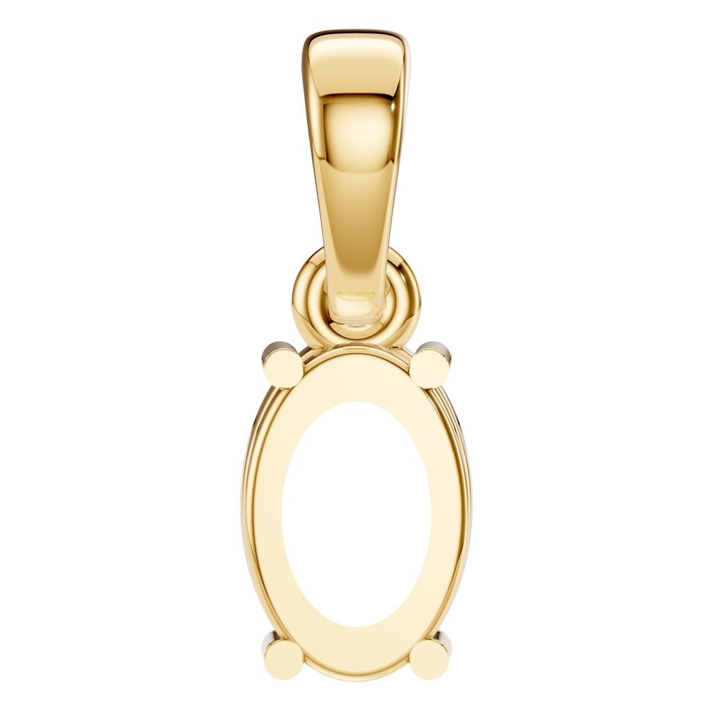 PE-1164 Yellow Gold Pendant UNSET - BACK