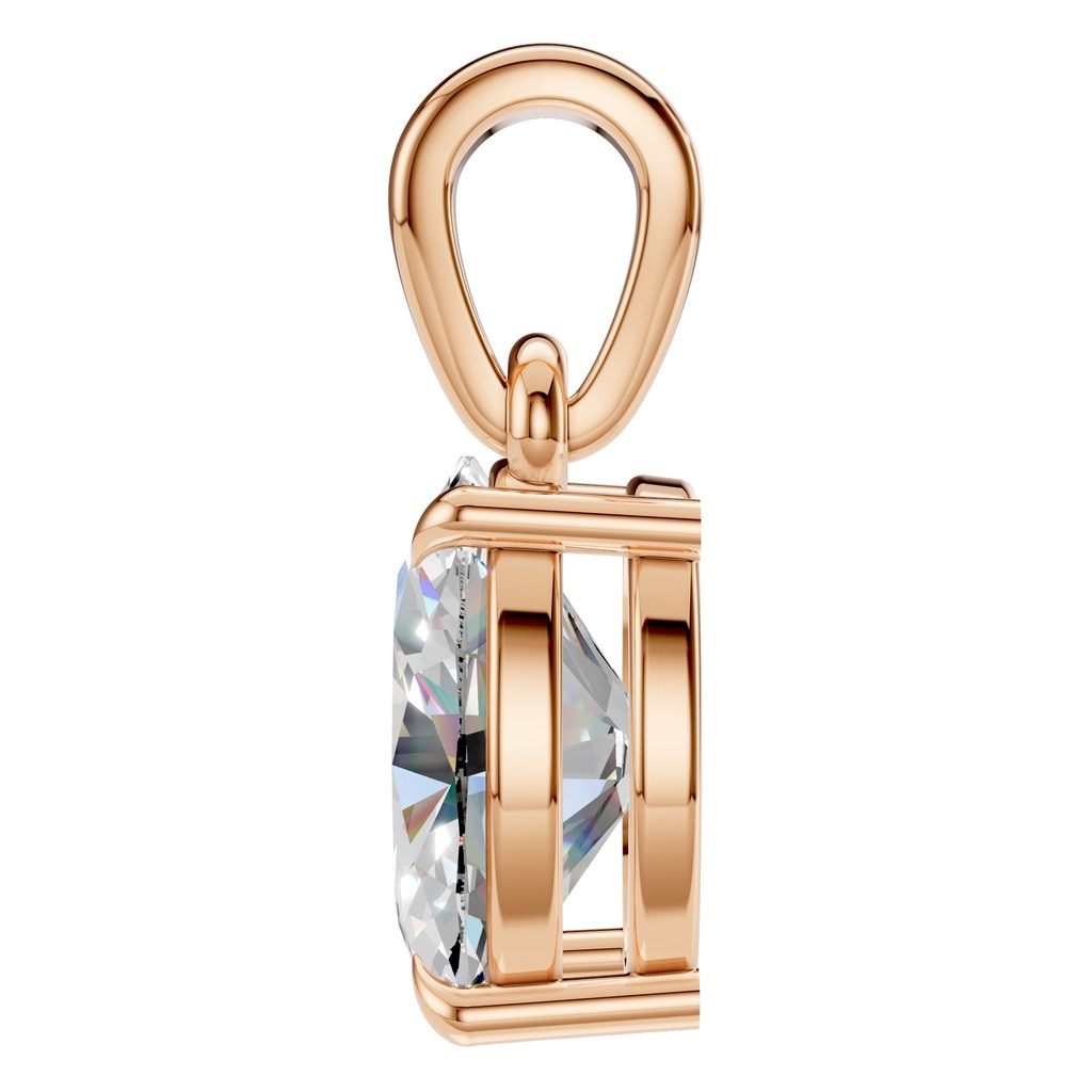 PE-1164 Rose Gold Pendant SET - Side View