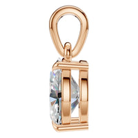 PE-1164 Rose Gold Pendant SET - Side View