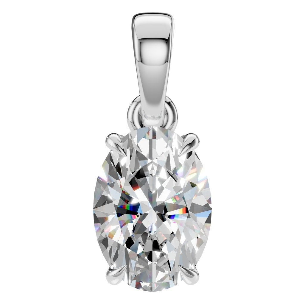 PE-1164 White Gold Pendant SET - Main View