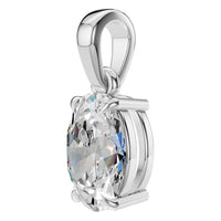 PE-1164 White Gold Pendant SET - ANGLE