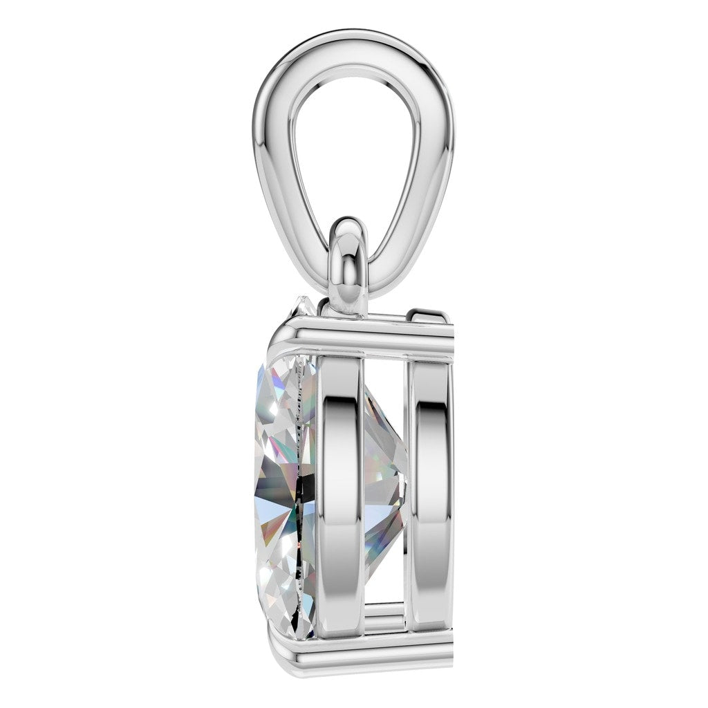 PE-1164 White Gold Pendant SET - Side View