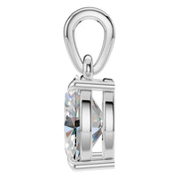 PE-1164 White Gold Pendant SET - Side View