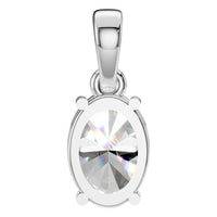 PE-1164 White Gold Pendant SET - BACK