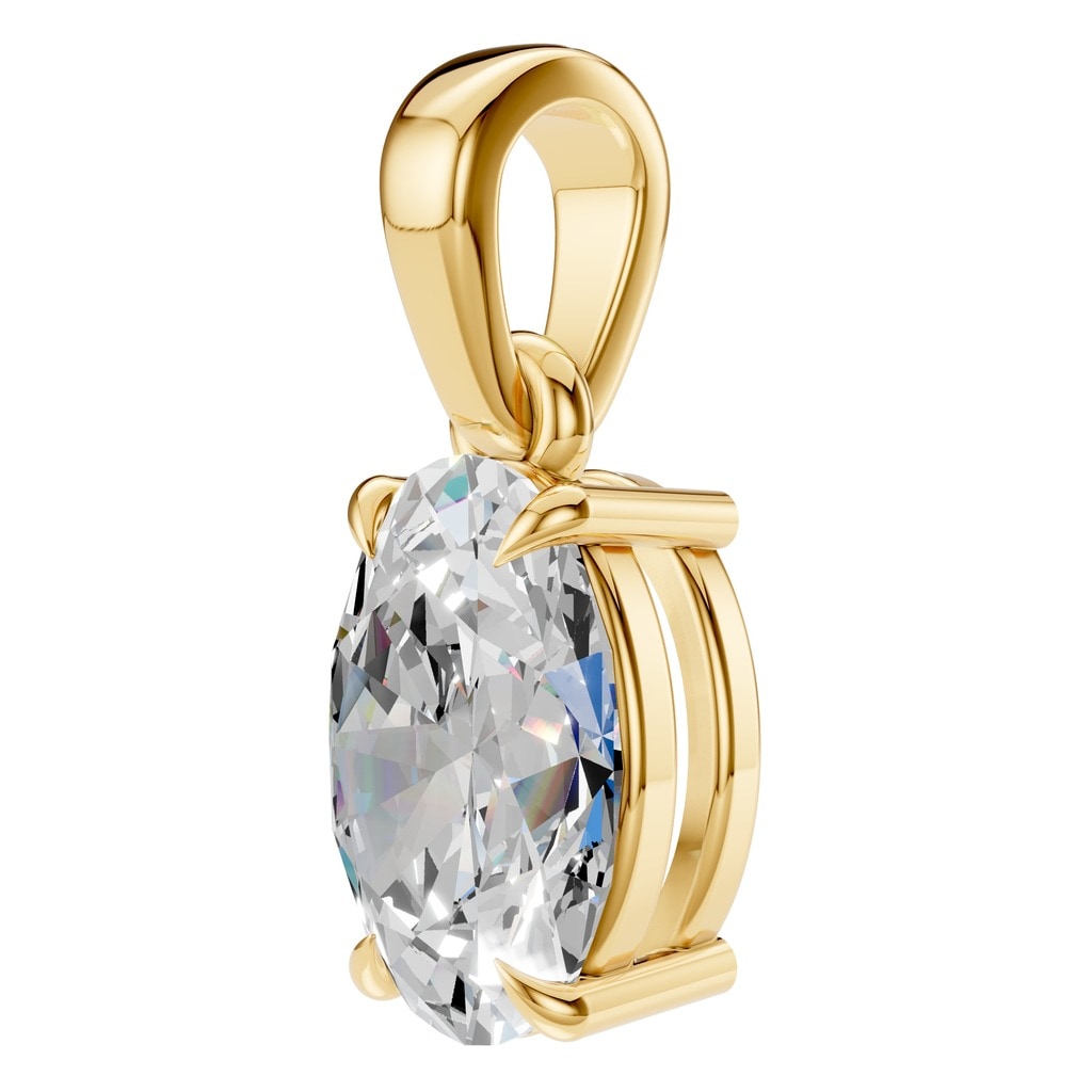 PE-1164 Yellow Gold Pendant SET - ANGLE