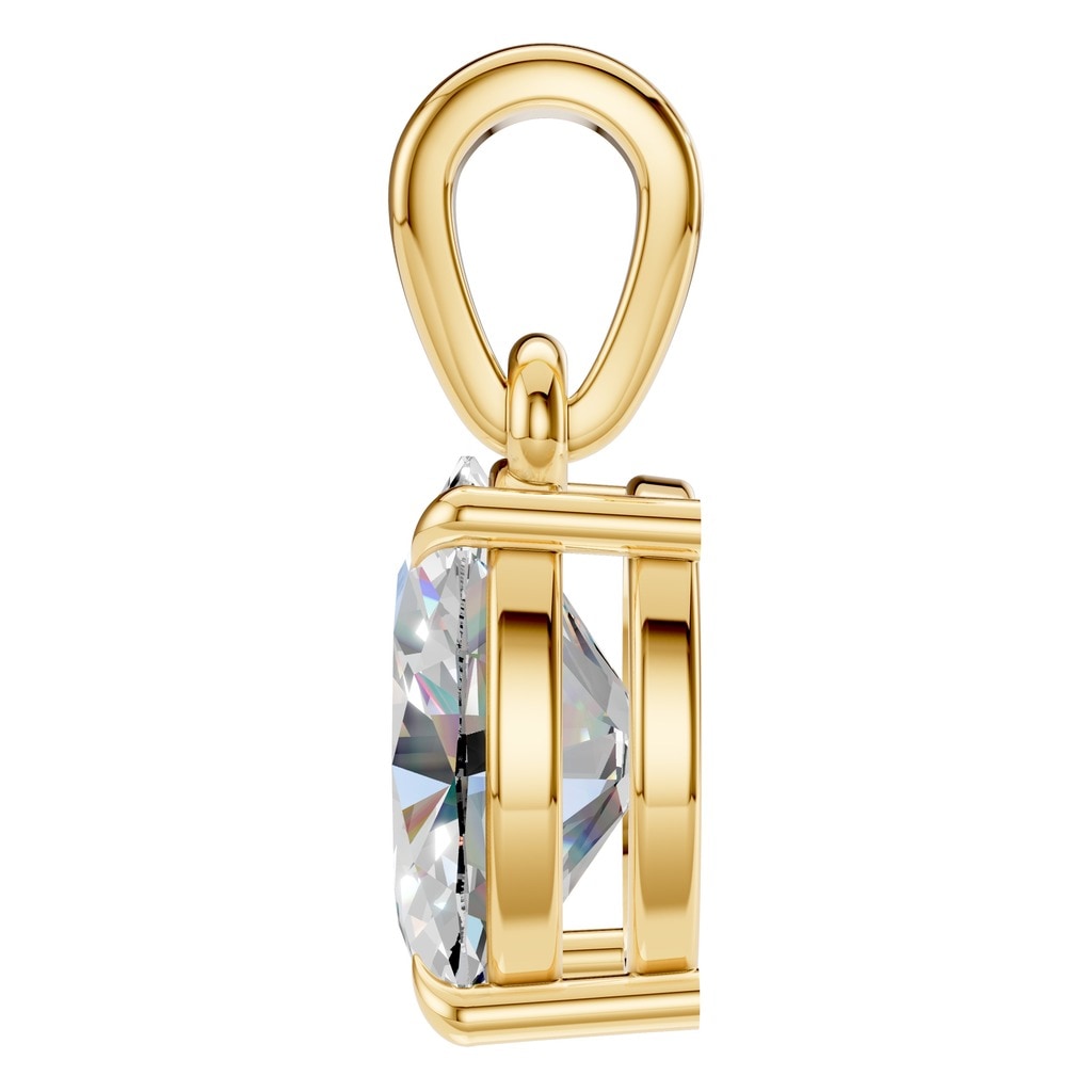 PE-1164 Yellow Gold Pendant SET - Side View