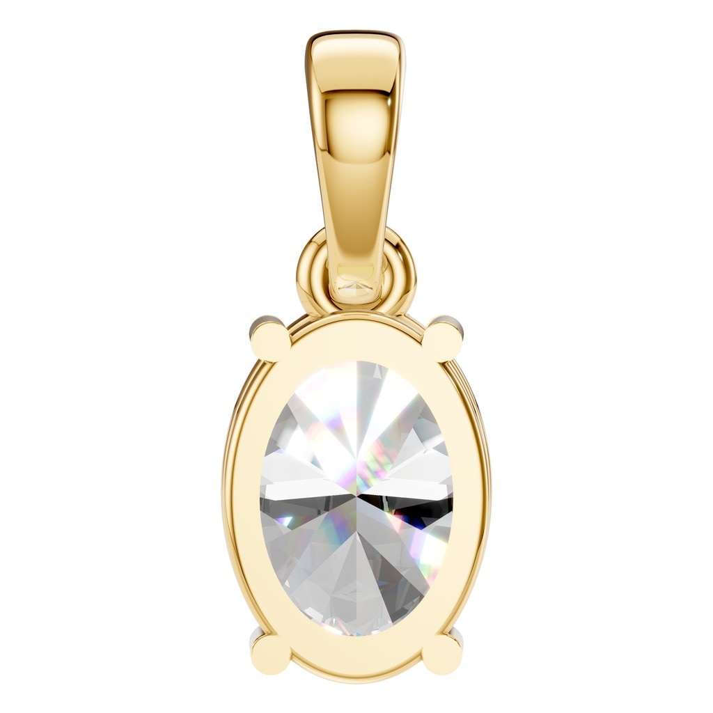 PE-1164 Yellow Gold Pendant SET - BACK