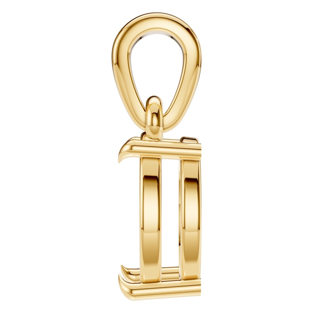 PE-1164 Yellow Gold Pendant UNSET - Side View