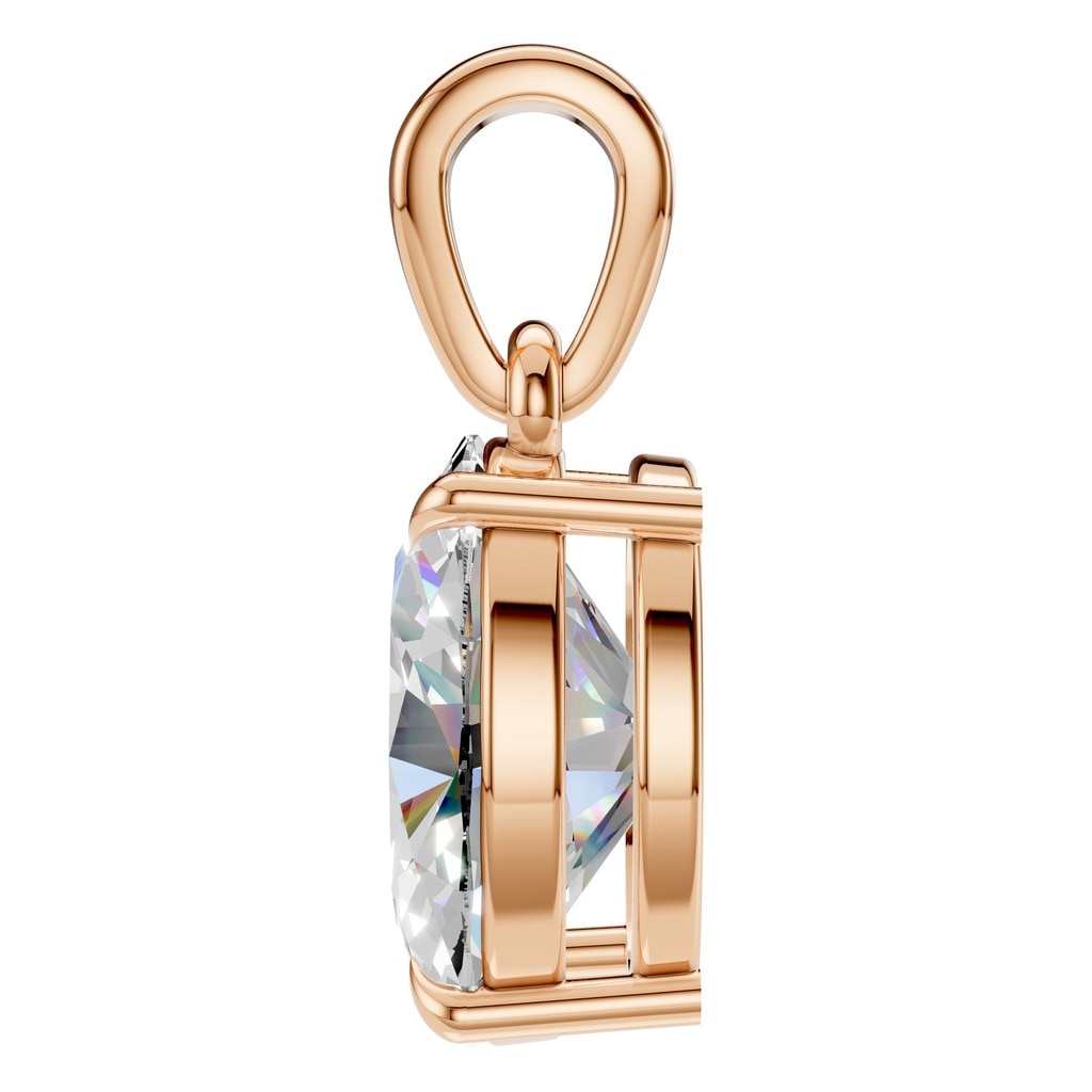PE-1164 Rose Gold Pendant SET - Side View