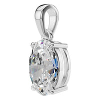 PE-1164 White Gold Pendant SET - ANGLE