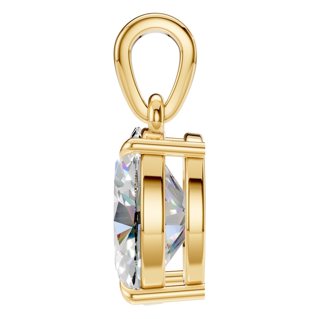 PE-1164 Yellow Gold Pendant SET - Side View