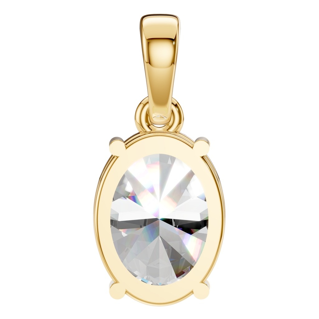 PE-1164 Yellow Gold Pendant SET - BACK