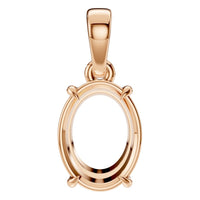PE-1164 Rose Gold Pendant UNSET - Main View