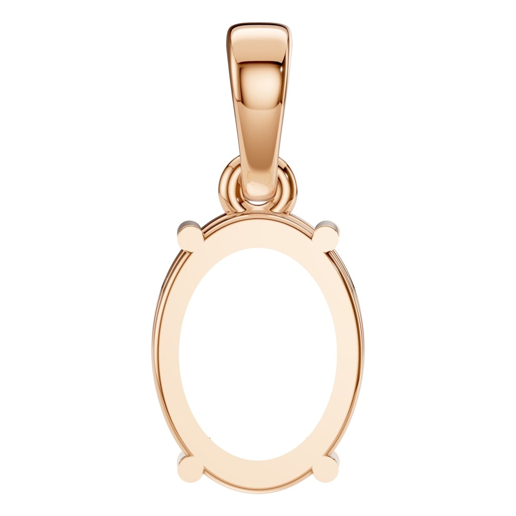 PE-1164 Rose Gold Pendant UNSET - BACK