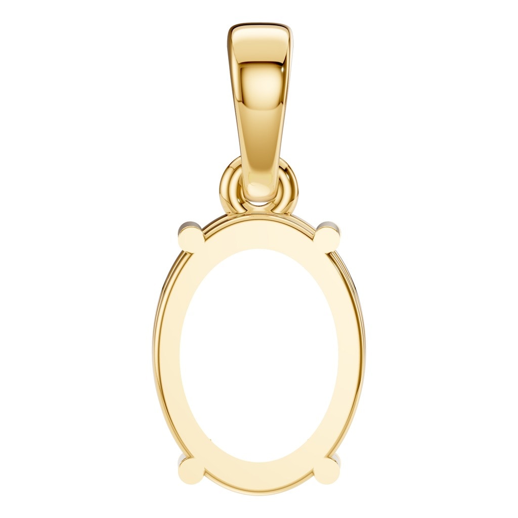 PE-1164 Yellow Gold Pendant UNSET - BACK