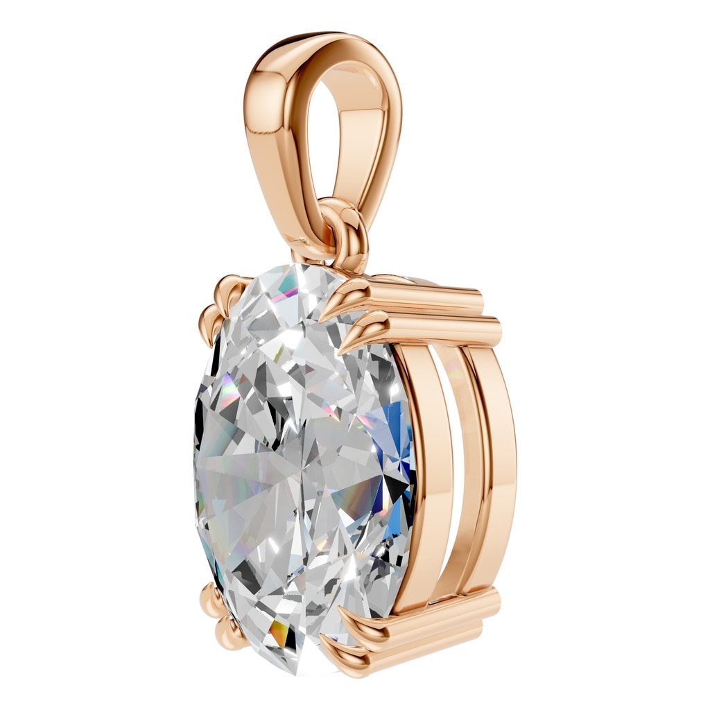 PE-1164 Rose Gold Pendant SET - ANGLE