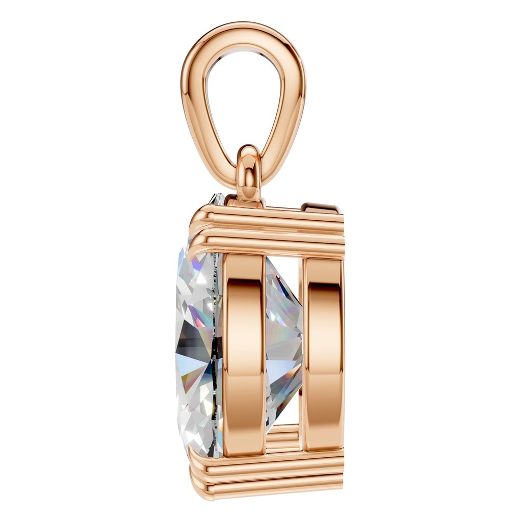 PE-1164 Rose Gold Pendant SET - Side View