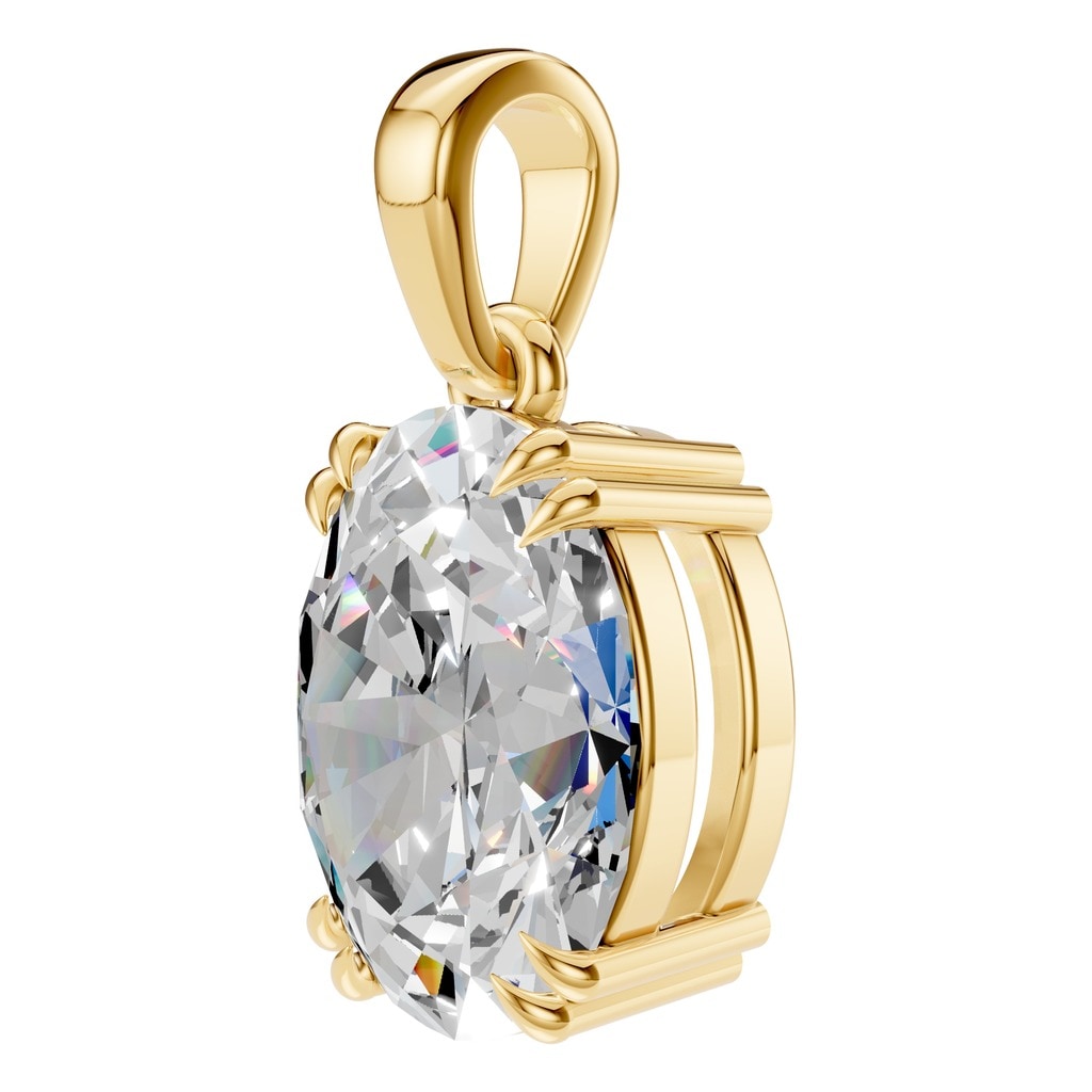 PE-1164 Yellow Gold Pendant SET - ANGLE