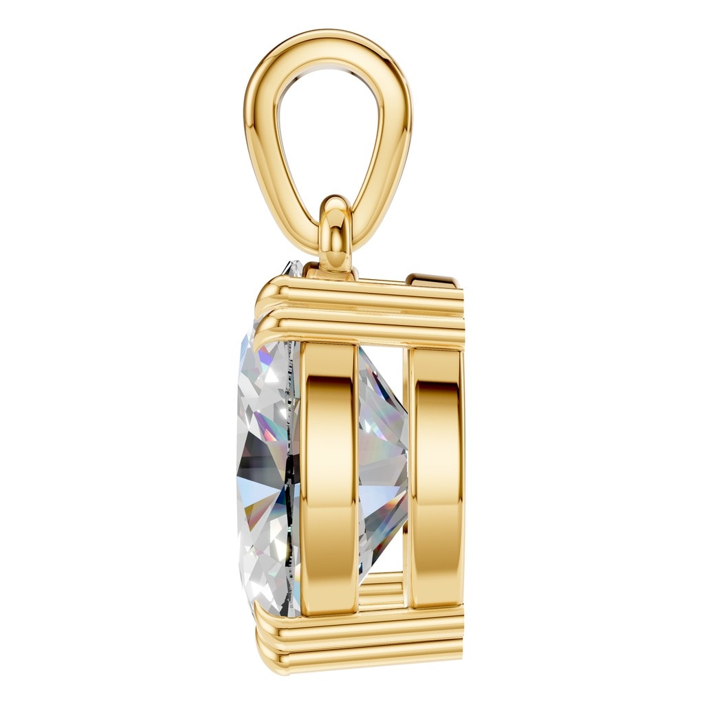 PE-1164 Yellow Gold Pendant SET - Side View