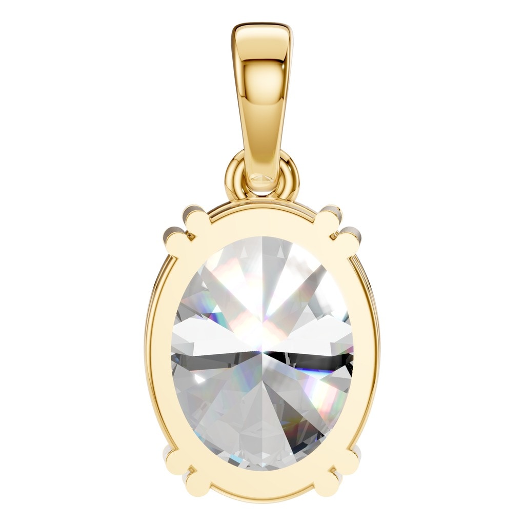 PE-1164 Yellow Gold Pendant SET - BACK
