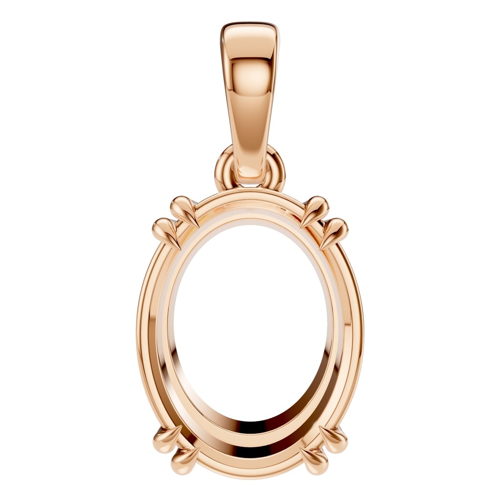 PE-1164 Rose Gold Pendant UNSET - Main View