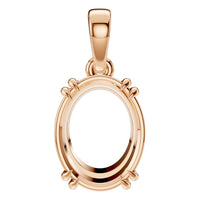 PE-1164 Rose Gold Pendant UNSET - Main View