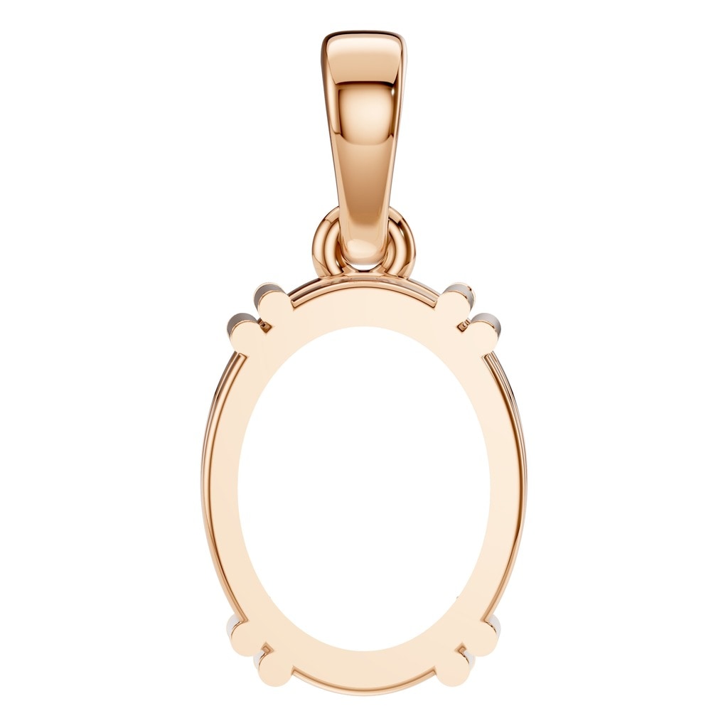 PE-1164 Rose Gold Pendant UNSET - BACK