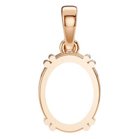 PE-1164 Rose Gold Pendant UNSET - BACK