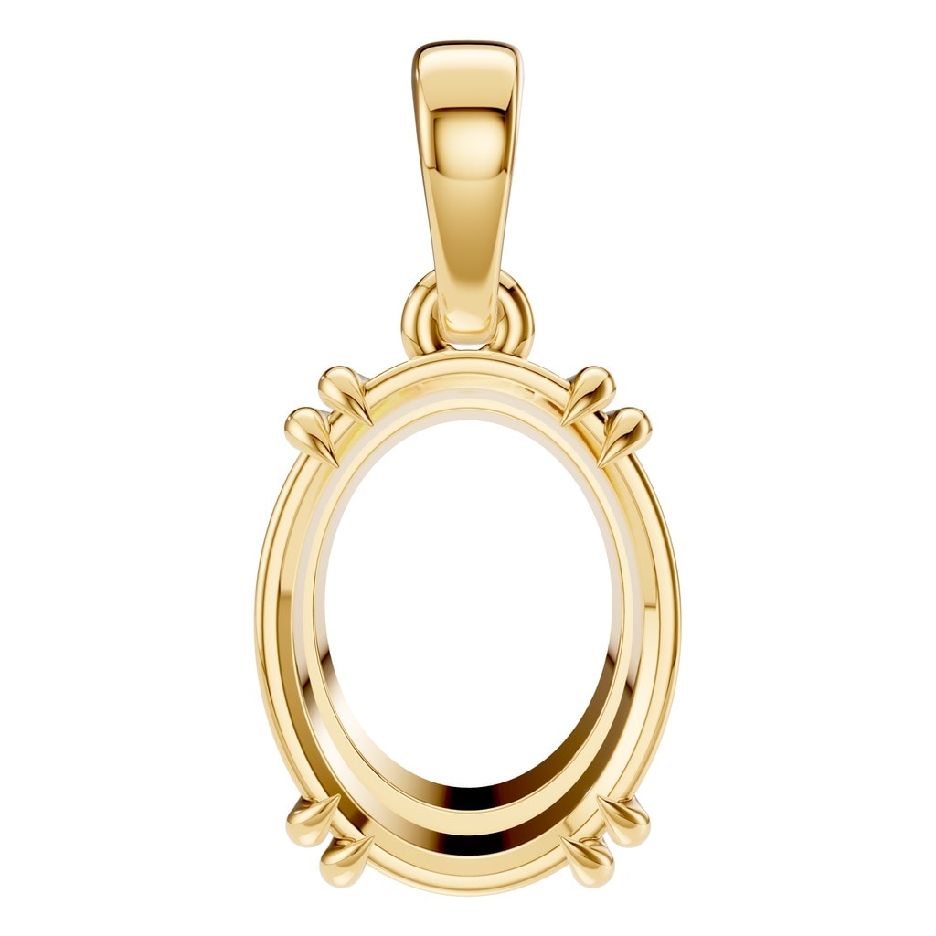 PE-1164 Yellow Gold Pendant UNSET - Main View