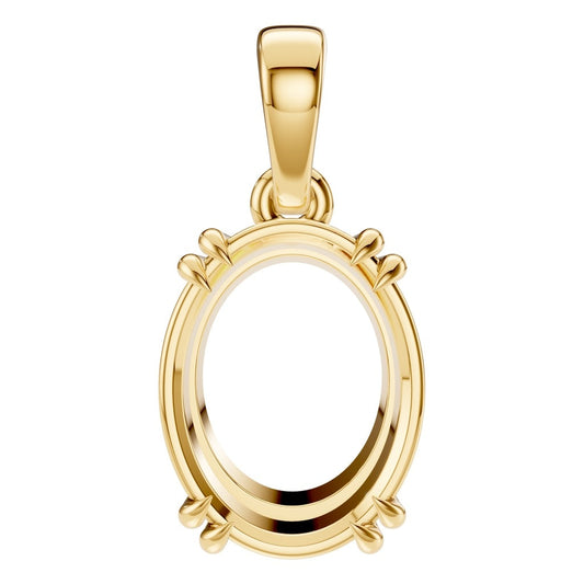 PE-1164 Yellow Gold Pendant UNSET - Main View