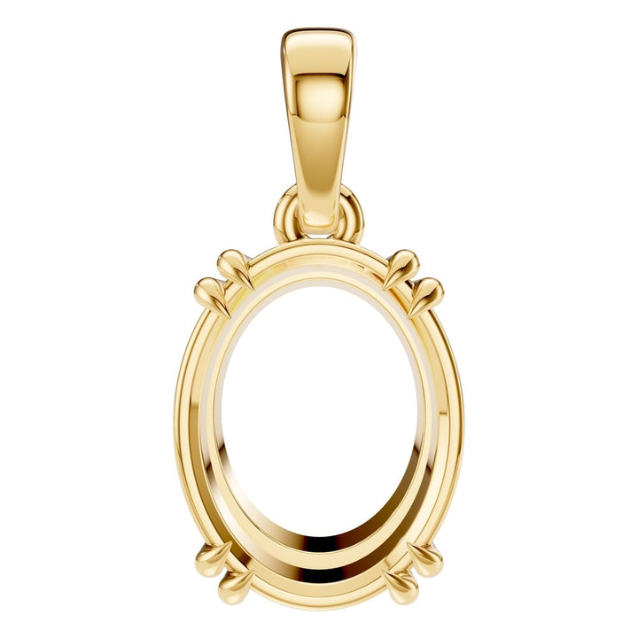 Solitaire Pendant Mounting - Oval